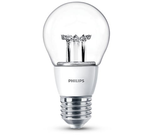 LED-Bulb Gehäuse Silber, dimmbar 8W warmweiß E27-Sockel